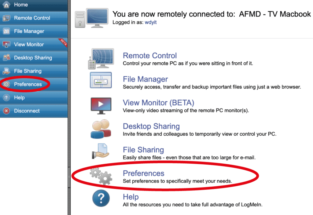 Step 1 of the technical guide for 'How Do I Restart My Work PC From Home'