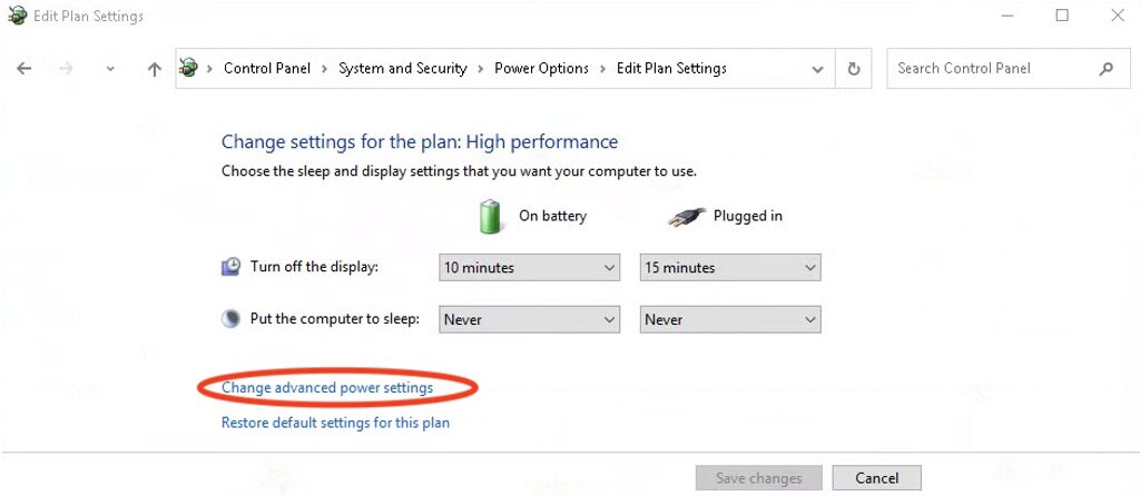 Screenshot showing step 8 of How To Stop A PC Going Into Sleep Mode tech guide